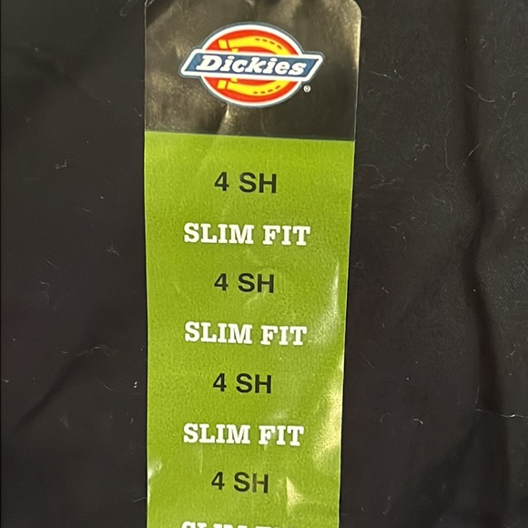 Dickies, womens black, twill pant, slim, 4 SH, boot cut, new with tags - Picture 5 of 6